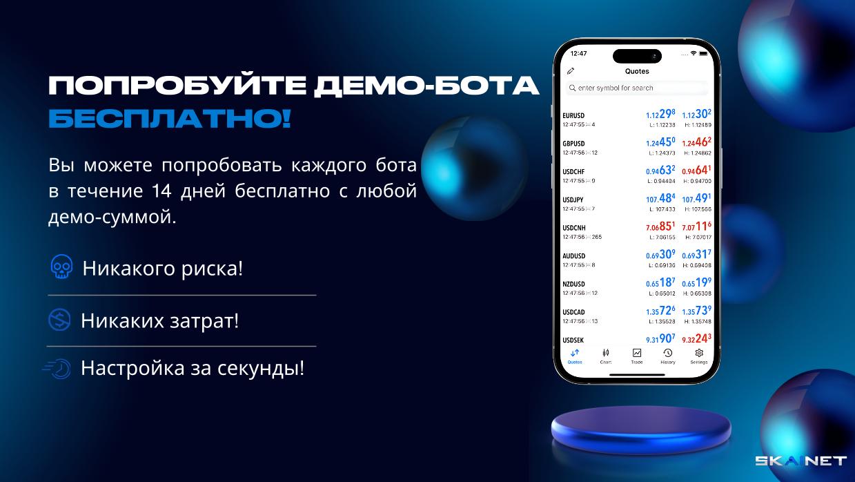 СПРОБУЙТЕ ДЕМО-БОТА БЕЗКОШТОВНО!